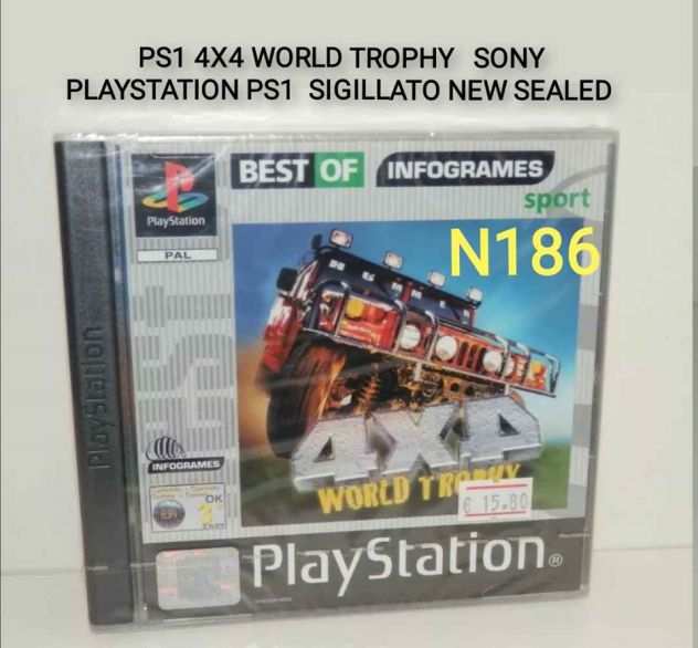 PS1 4X4 WORLD TROPHY PAL SIGILLATO RARO