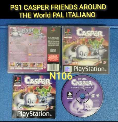 PS1 CASPER FRIENDS AROUND THE World PAL ITALIANO