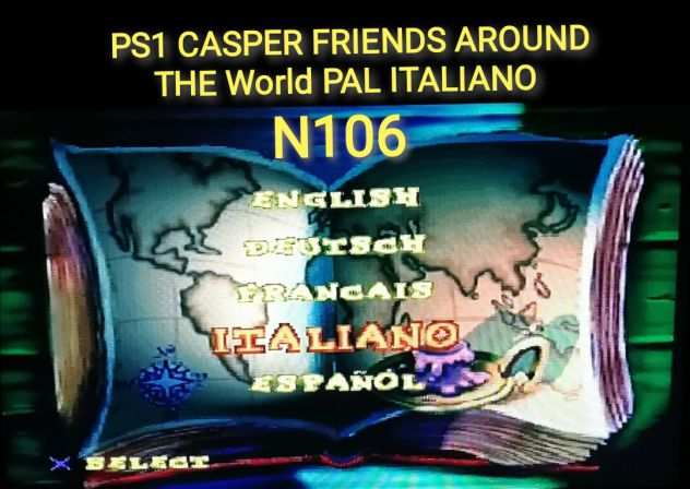 PS1 CASPER FRIENDS AROUND THE World PAL ITALIANO