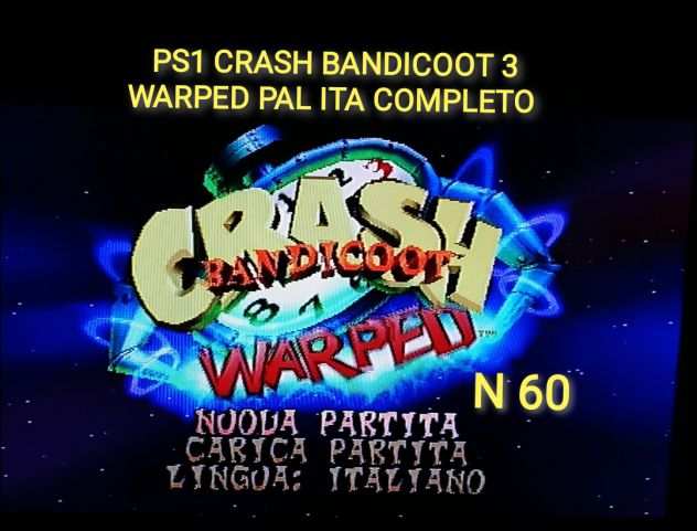 PS1 CRASH BANDICOOT 3 BLAK LABEL