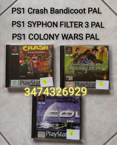 PS1 Crash Bandicoot PAL PS1 SYPHON FILTER 3 PAL