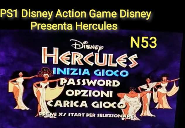 PS1 Disney Action Game Disney Presenta Hercules