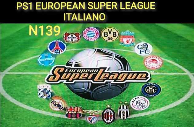 PS1 EUROPEAN SUPER LEAGUE PAL ITALIANO