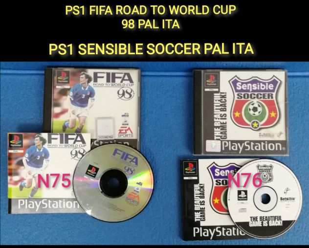 PS1 FIFA ROAD TO WORLD CUP 98 PAL ITA