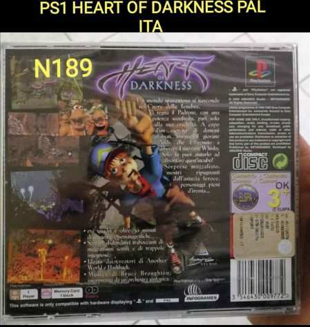 PS1 HEART OF DARKNESS PAL ITA SIGILLATO RARO