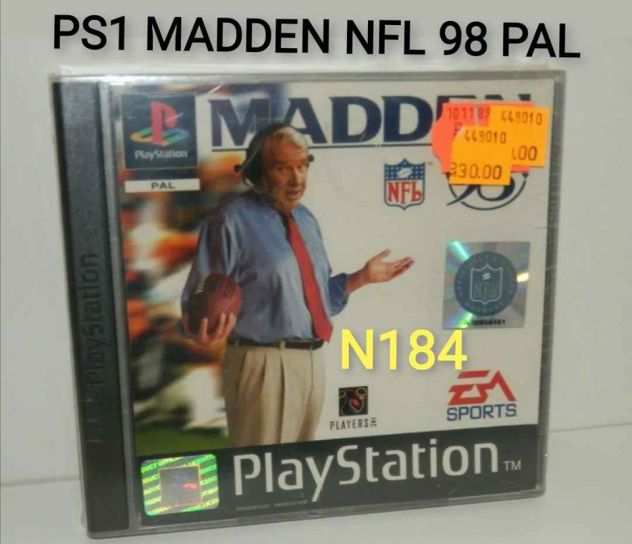 PS1 MADDEN NFL 98 PAL RARO SIGILLATO