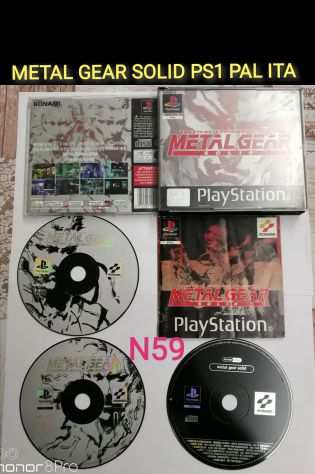 PS1 METAL GEAR SOLID PAL ITA CON DEMO