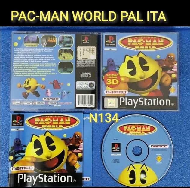 PS1 PAC-MAN WORLD PAL ITALIANO RARO