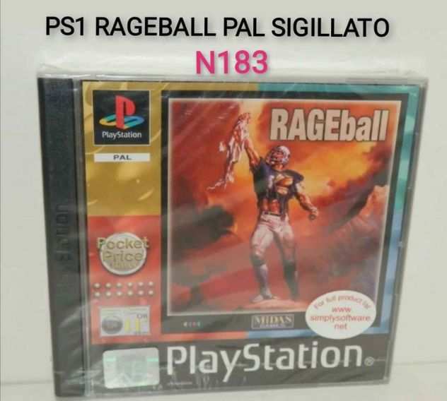 PS1 RAGEBALL PAL RARO SIGILLATO