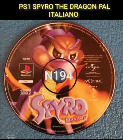 PS1 SPYRO THE DRAGON - PS1 PS2 PS3 PLAYSTATION PAL BLACK