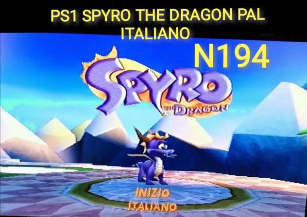 PS1 SPYRO THE DRAGON - PS1 PS2 PS3 PLAYSTATION PAL BLACK