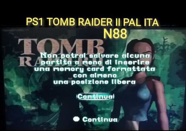 PS1 TOMB RAIDER II PAL ITALIANO
