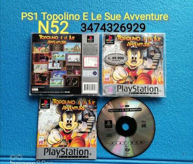 PS1 Topolino E Le Sue Avventure PAL RARO
