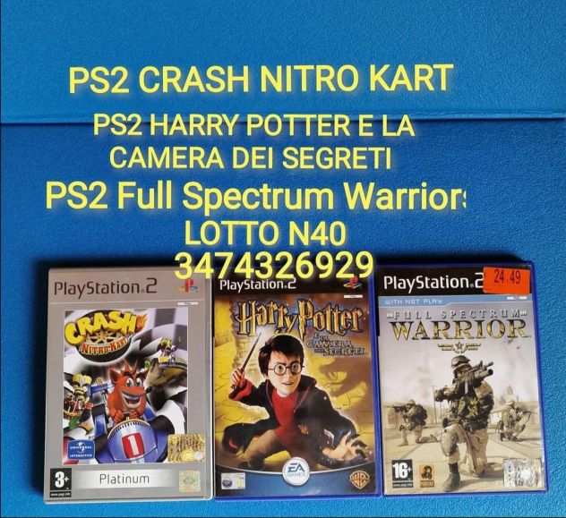 PS2 Crash Nitro Kart PS2 Harry Potter