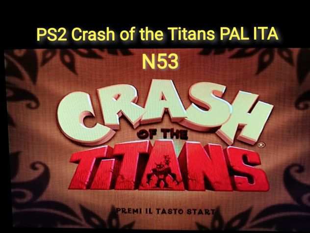 PS2 Crash of the Titans PAL ITALIANO