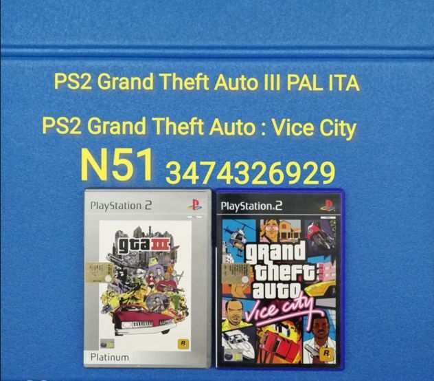 PS2 Grand Theft Auto III PAL ITA