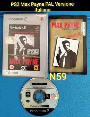 PS2 Max Payne PAL Versione Italiana
