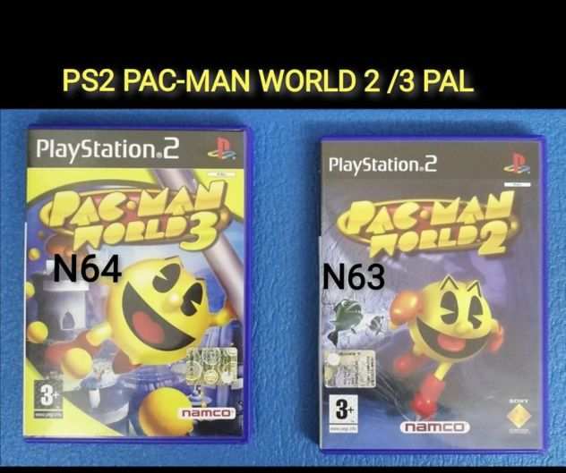 PS2 PAC-MAN WORLD 2 3 PAL ITALIANO RARO
