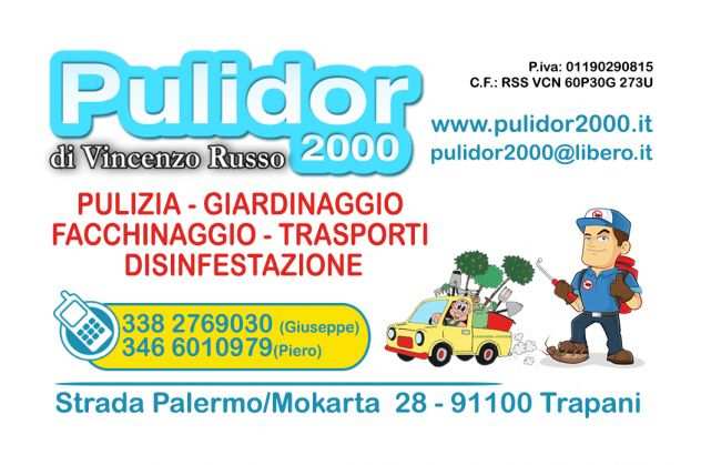 Pulidor 2000 Trapani , impresa di pulizia , sanificazione e servizi
