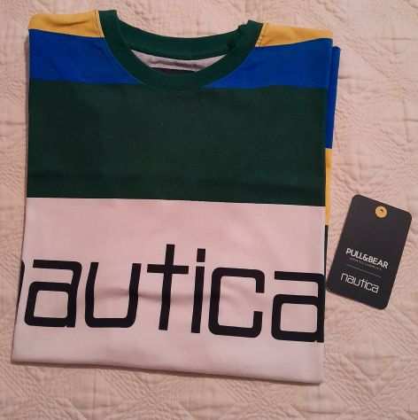 pull amp bear nautica t shirt manica lunga