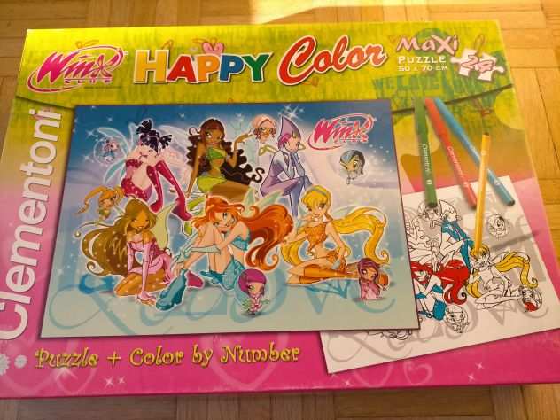 Puzzle Winx Happy Color 50x70 in ottime condizioni.