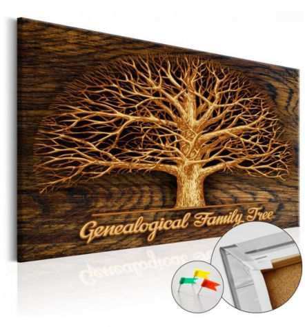 Quadri Di Sughero Con Albero Genealogico Cm. 90x60 Arredalacasa