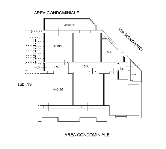 Quadrilocale Residenziale Primo Piano Acireale via Sciarelle