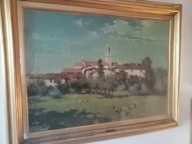 Quadro ad olio su tavola di Ercole Magrotti