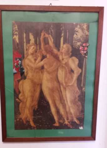 quadro completo di cornice in legno Marrone, stampa raffigurate figure ....
