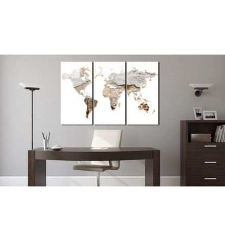 Quadro Di Sughero Globo Cm.60x40 O 120x80 In 3 Parti Arredalacasa