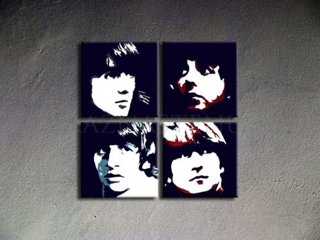 Quadro dipinto a mano dei Beatles