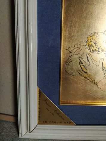 QUADRO, LITOGRAFIA MADONNA CON BAMBINO