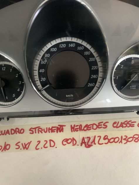 Quadro strumenti mercedes classe E 2010 2.2 diesel A2129001308