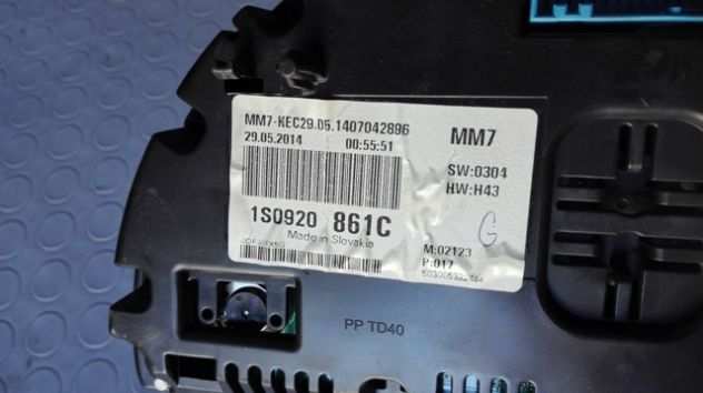 Quadro strumenti Volkswagen Up 1.0 del 2014 (1S0920861C)