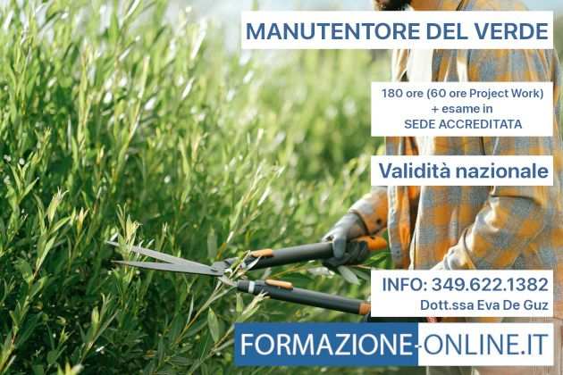 QUALIFICA DI MANUTENTORE DEL VERDE - ALESSANDRIA