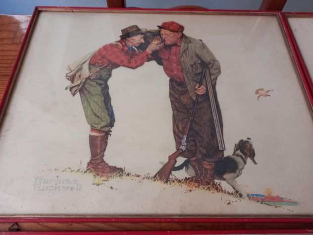 Quattro stampe disegni Norman Rockwell