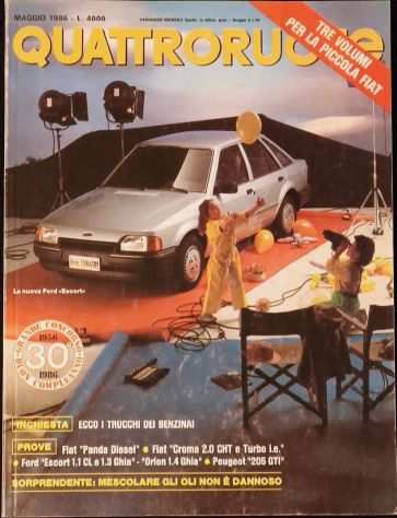 Quattroruote 367 05-1986 Peugeot 205 Gti-Fiat Croma ie TurboCht-Ford Escort1.1