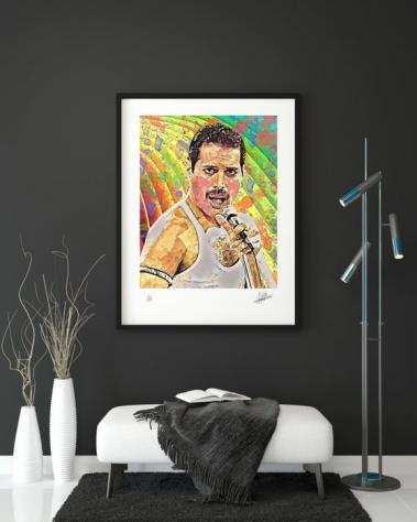 Queen - Freddie Mercury - Gicleacutee - Original by artist Raffaele De Leo - Limited edition 815 - Opera - 2021