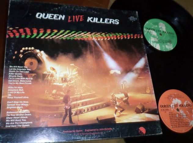 QUEEN - Live Killers - 2 x LP  33 giri 1980 1deg Stampa Italy EMI