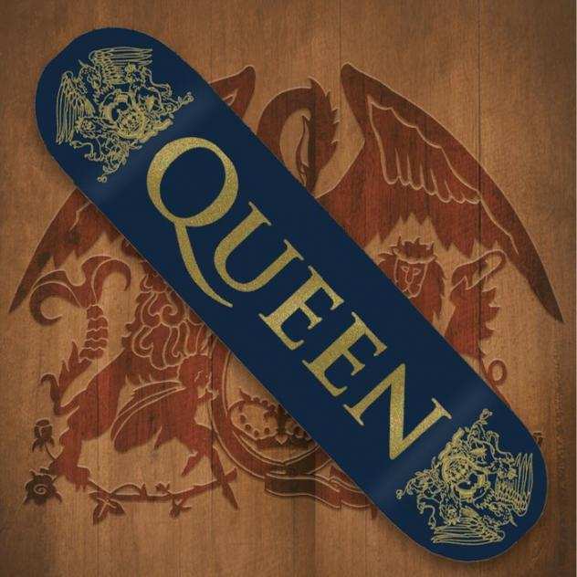 Queen - Queen Gold Crest - Limited Edition Skate Deck - Titoli vari - Articolo memorabilia merce ufficiale - Varie incisioni (come mostrato in descriz