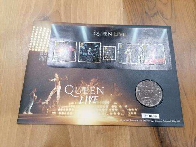Queen, - Queen Live 2020 - 5 Pounds Collector Coin - The Royal Mint - Collector item - 2020