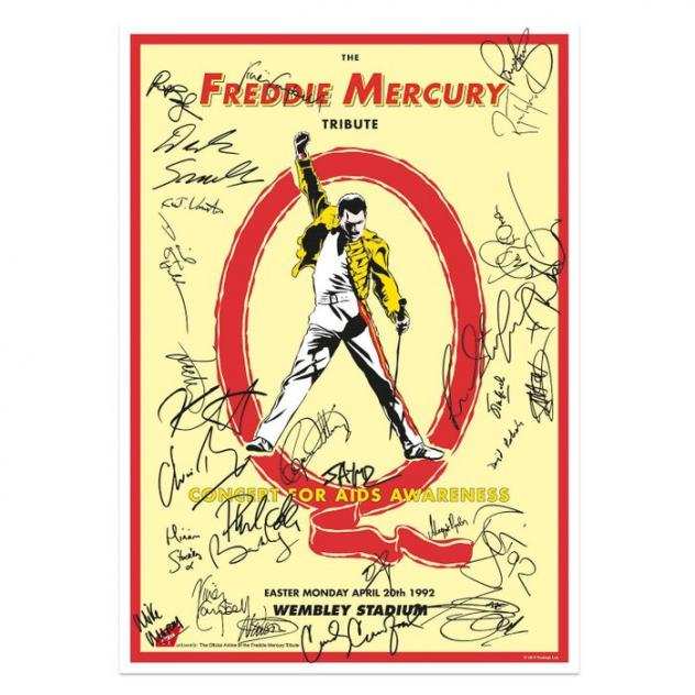 Queen - The Freddie Mercury Tribute Concert Poster - A2 Reproduction - Tonleigh - Poster - 2019
