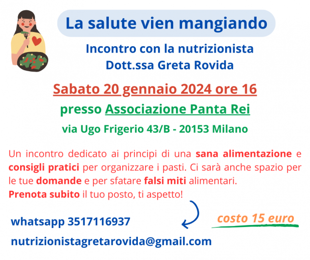 quotLa salute vien mangiandoquot evento sulla corretta alimentazione