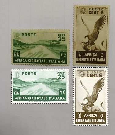 R147 - RAROI FRANCOBOLLOI AFRICA ORIENTALE