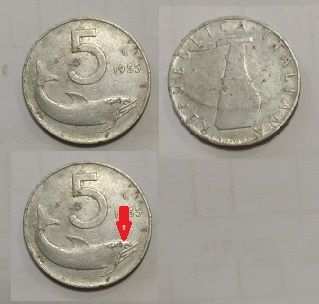 R60 - RARAE LIRE 5 DELFINO 1955