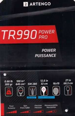 Racchetta da tennis Artengo TR 990 Power Pro