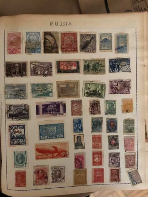 Raccolta antico Album di francobolli del mondo