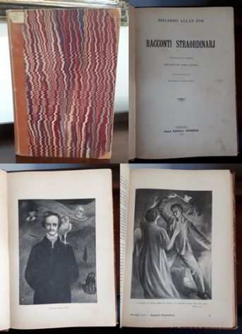 RACCONTI STRAORDINARI, EDGARDO ALLAN POE, Casa Editrice Nerbini 1908.