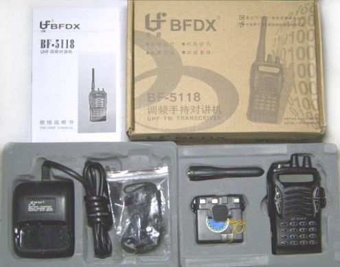 RADIO RICETRASMITTENTE BAOFENG BDFX BF 5118 UHF FM