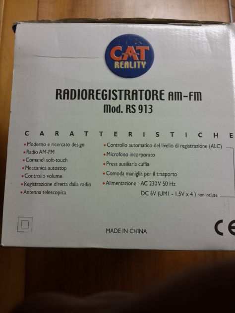 Radioregistratore a cassetta AM-FM CAT